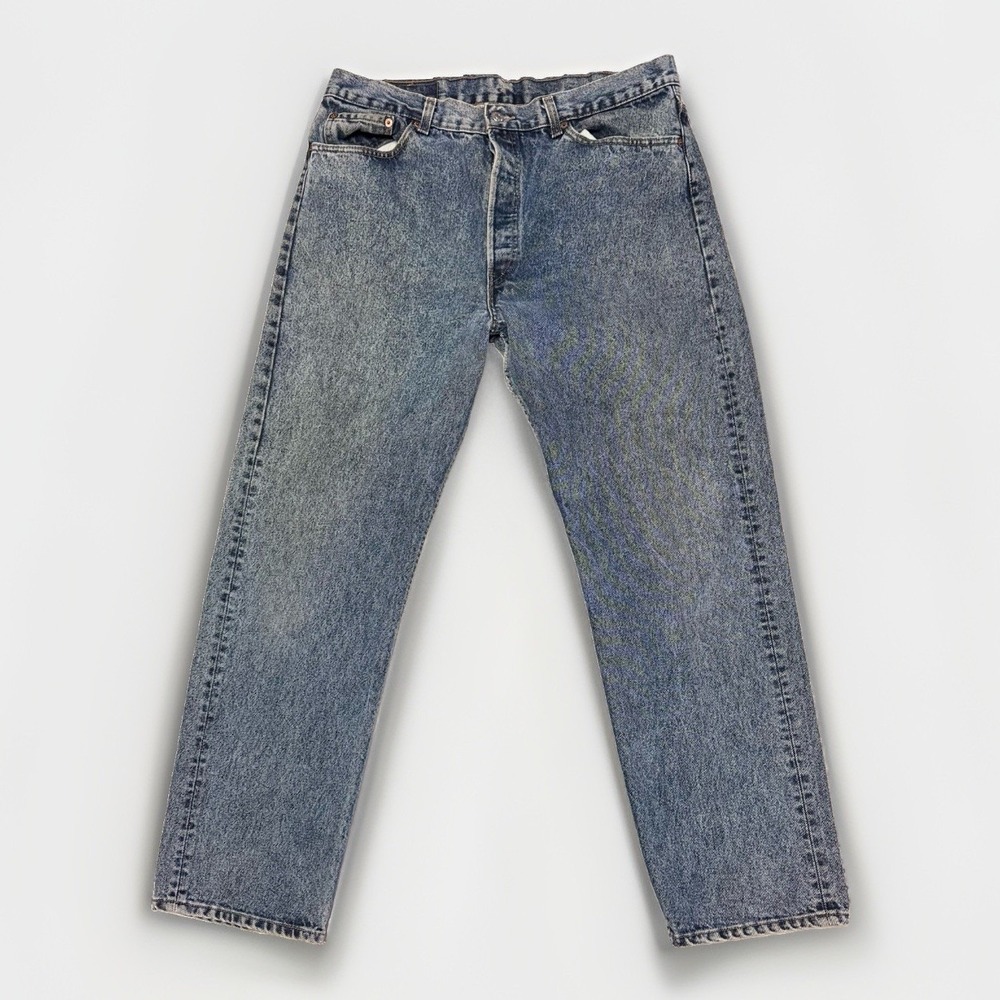 Rare Levi's 501XX Jeans Men's 38x32 (35x32) Stone Dark Acid Wash Made In USA